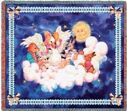 Nursery Rhyme Mother Goose Tapestry Throw