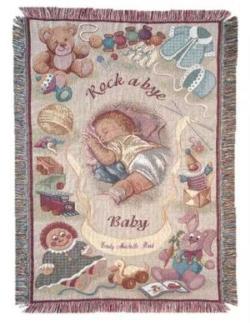 Rock A Bye Baby Tapestry Throw