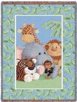 Stuffed Safari Tapestry Throw
