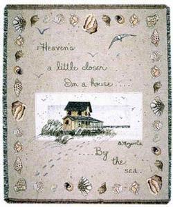 House By The Sea Tapestry Throw