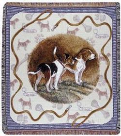 Pedigree Beagle Dog Tapestry Throw