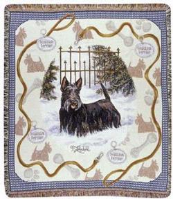 Pedigree Scottish Terrier Tapestry Throw