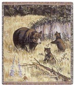 Berry Pickers Tapestry Throw