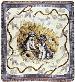 Pedigree Schnauzer Tapestry Throw