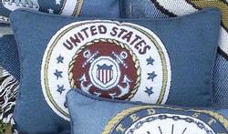 United States Coast Guard Pillow Talk Tapestry Pillow