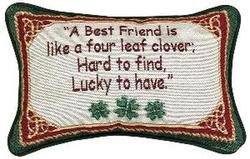 Irish Treasures Pillow Talk Tapestry Pillow