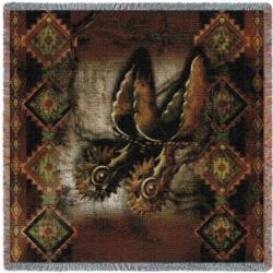 Western Cowboy Spur Woven Tapestry Throw