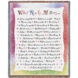  NEW What Really Matters - Poem Tapestry Throw