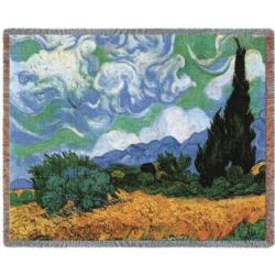 Wheat Fields With Cypresses - Vincent Van Gogh
