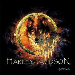 Harley Davidson ® Wolf Eagle Spirit Tote Bags