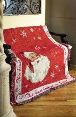 Believe in Santa Tapestry Throw