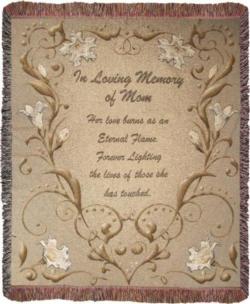 In Loving Memory of Mom Tapestry Throw