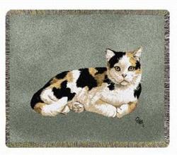 SALE Calico Cat Tapestry Throw