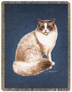 SALE Rag Doll Cat Tapestry Throw