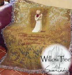 Willow Tree Good Health Tapestry Throw