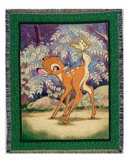 NEW © Disney Bambi Tapestry Throw