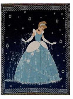 NEW © Disney Cinderella Stardust Tapestry Throw