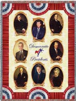 Great Democratic Presidents Tapestry Throw Blanket