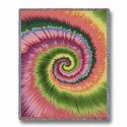 Girls Tie Dye Tapestry Throw