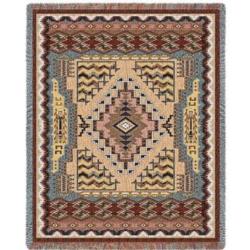 Southwest Butte Clay Tapestry Throw