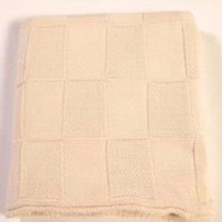 NEW Large Basketweave Cable Knit Blanket
