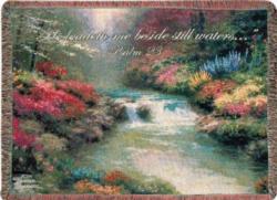Beside Still Waters, Psalm 23 Tapestry Throw