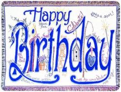 A Gift to Remember Happy Birthday Tapestry Throw