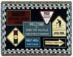 A Gift to Remember Over the Hill Tapestry Throw