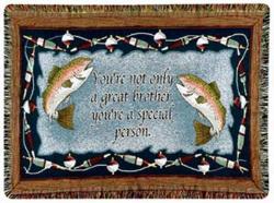 A Gift to Remember Brother Tapestry Throw