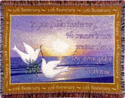 A Gift to Remember 50th Anniversary Tapestry Throw