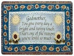 A Gift to Remember Godmother Tapestry Throw 