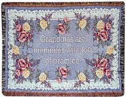 A Gift to Remember Grandma Tapestry Throw 