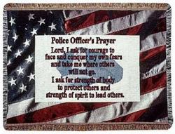 A Gift to Remember Police Officer Tapestry Throw