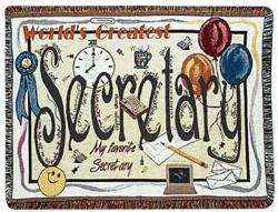 A Gift to Remember Secretary Tapestry Throw