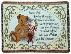 A Gift to Remember Secret Pal Tapestry Throw