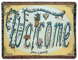 A Gift to Remember Welcome Tapestry Throw