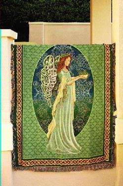 Irish Angel Tapestry Throw