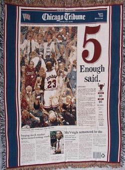 Michael Jordan 23 Tapestry Throw