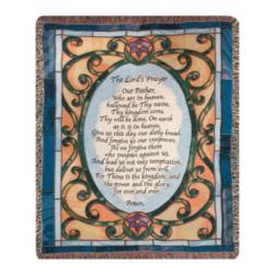 Matthew 6:9-13, Lord's Prayer Tapestry Throw