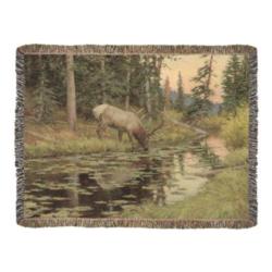 Forest Pool Tapestry Throw
