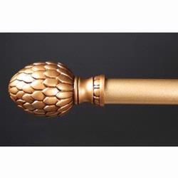 Artichoke Finial Rod Curtain, Drapery or Wall Hanging Rod