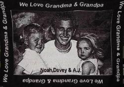 We Love Our Grandma and Grandpa Border Photo Throw ™