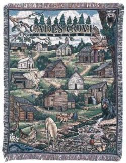 Cades Cove, Tennessee Tapestry Throw