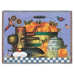 Peaches Tapestry Throw
