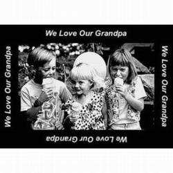 We Love Our Grandpa Border Photo Throw ™