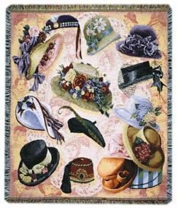 Hats Off Tapestry Blanket