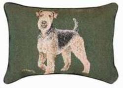 Pedigree Airedale Tapestry Throw Pillow