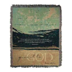 Proverbs 3:5-6  Give It To God Tapestry Throw
