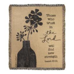 Isaiah 40:31 NEW Those Who Trust Tapestry Throw
