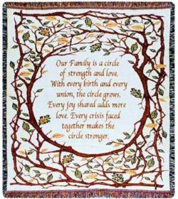 Family Circle Tapestry Throw